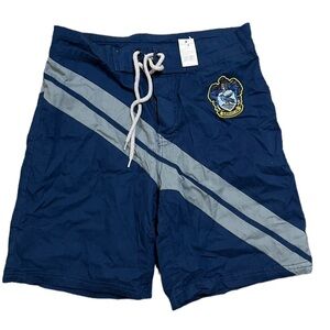 New Harry Potter Ravenclaw Mens Swim Trunks Board Shorts Lined Size Small
